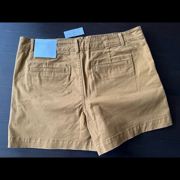 LOFT Washed Twill Shorts Size 14 - Picture 3 of 4